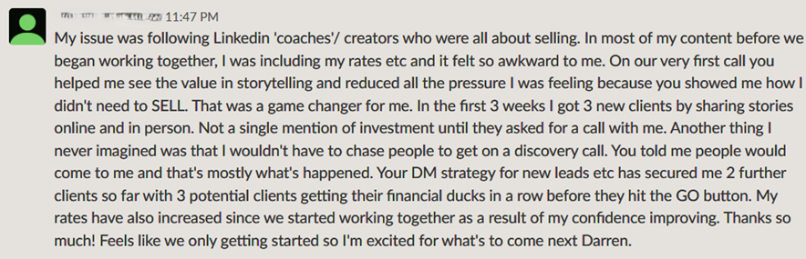 Jenny - Client Results